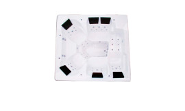 SPA MILANO C/HIDRO EM ACRLICO BRANCO MONDIALLE