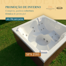 SPA JACUZZI J-195L COM FECHAMENTO EM MADEIRA ECOLGICA