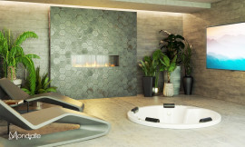 SPA MANTOVA 1,80 C/HIDRO EM ACRLICO BRANCO MONDIALLE 