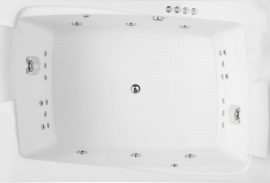 BANHEIRA SQUARE DUPLA 160 ADVANTAGE ACRLICO AXELL