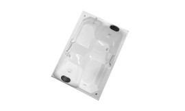 BANHEIRA LECCE MASTER DUPLA C/HIDRO EM ACRLICO BRANCO MONDIALLE